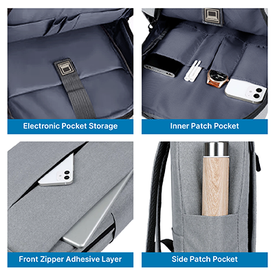 15.6" WAYU Laptop Backpack with External USB Port